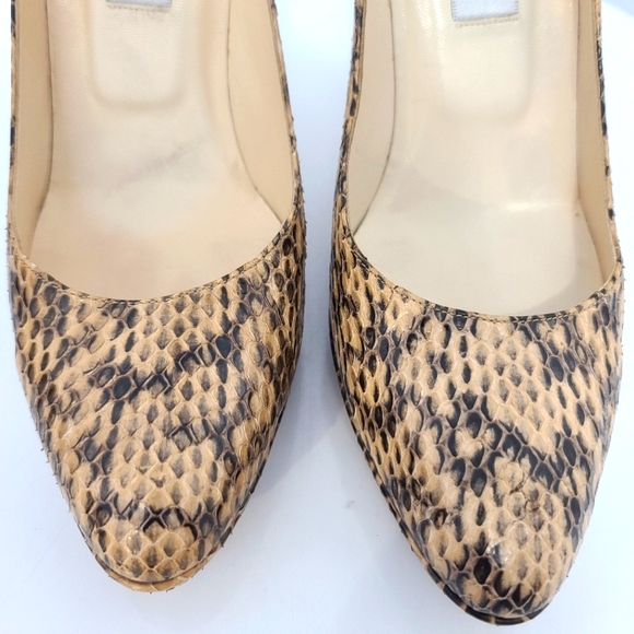 Jimmy Choo London Romy Snakeskin Platform Heels - Picture 3 of 14